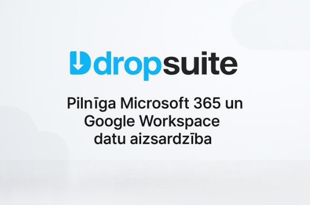 Dropsuite Business Backup – atbilstība, drošība un pilnīga Microsoft 365/Google Workspace datu aizsardzība
